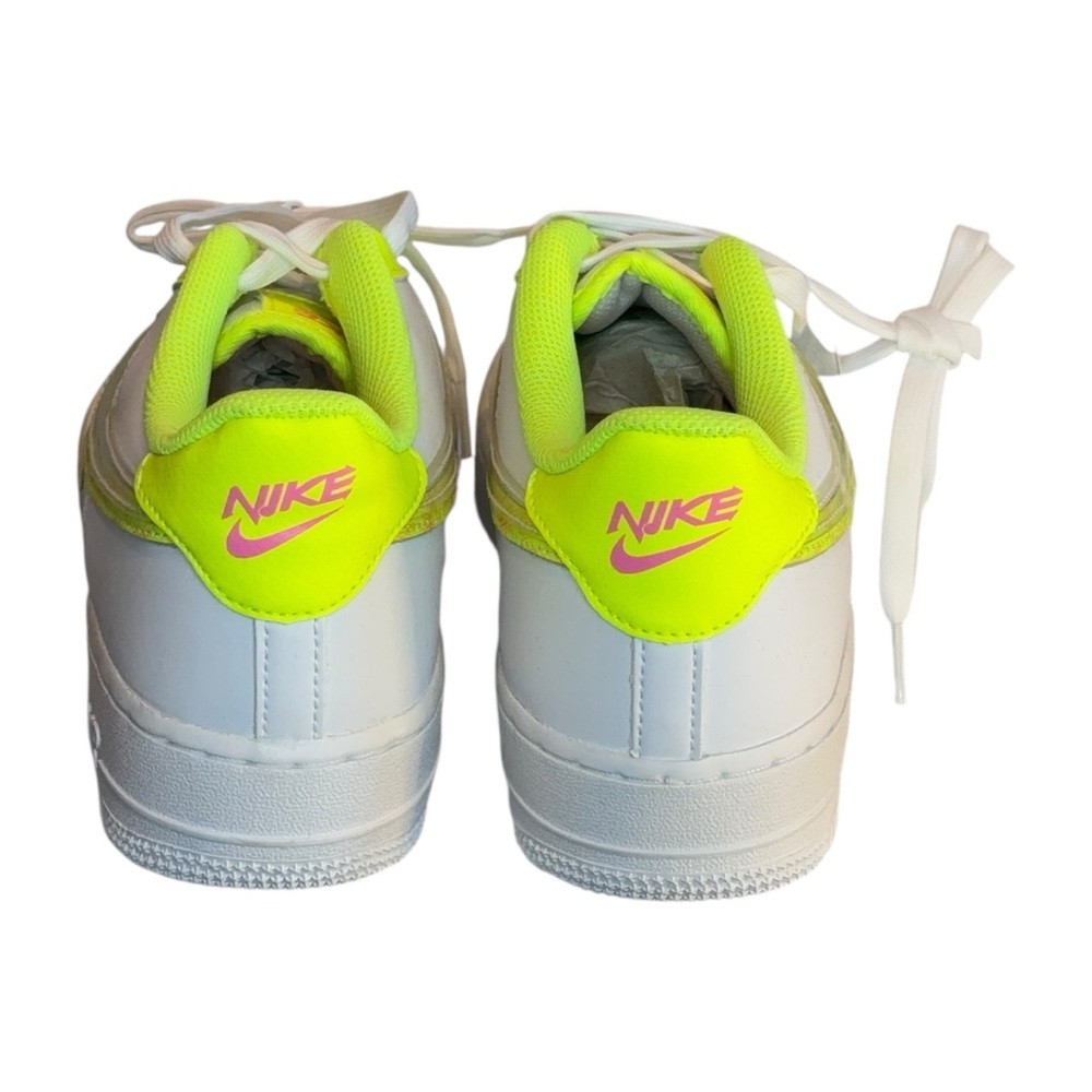 Nike Air Force 1 Low LV8 GS White Volt Pink Size Women’s 8/Youth 6.5 NWT💚 - Picture 5 of 6